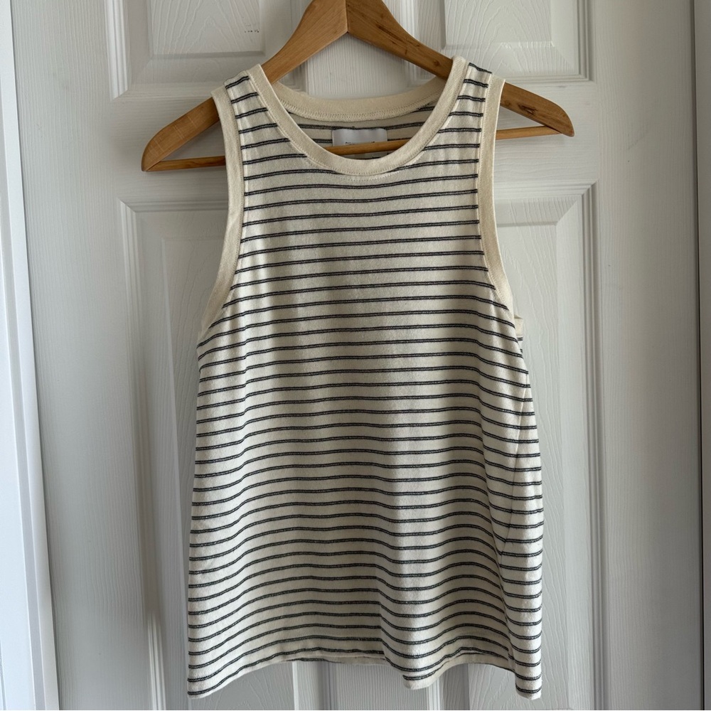 Current/Elliott Stripped Sleeveless Top